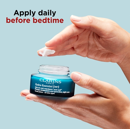 Clarins Hydra-Essentiel [HA²] Night Cream creme hidratante de noite com ácido hialurónico